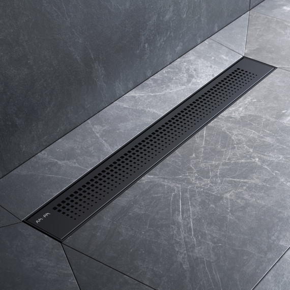 Душевой трап (лоток) 60 AM.PM PrimeFlow W02SC-P11-060-01BM комбинированный затвор с черной матовой решеткой - фото 3