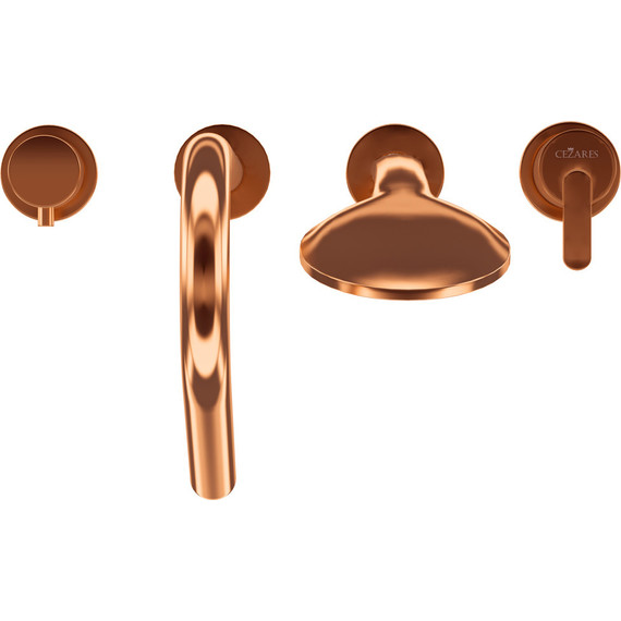 Смеситель для ванны Cezares LEAF-BVDM4-SS, sunset, Цвет производителя: sunset - фото 5