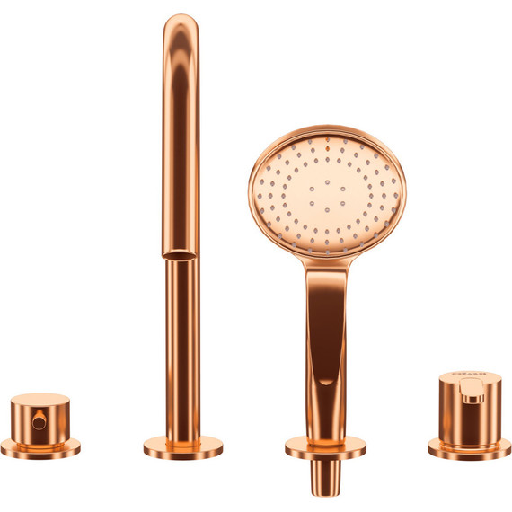 Смеситель для ванны Cezares LEAF-BVDM4-SS, sunset, Цвет производителя: sunset - фото 3