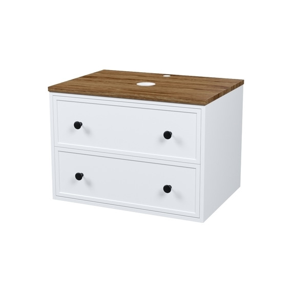 Тумба подвесная со столешницей Iddis Torr 70 см TOR70WMi95K, матовый белый - фото 2