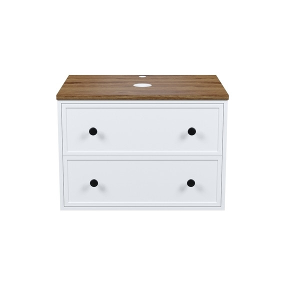 Тумба подвесная со столешницей Iddis Torr 70 см TOR70WMi95K, матовый белый - фото 3