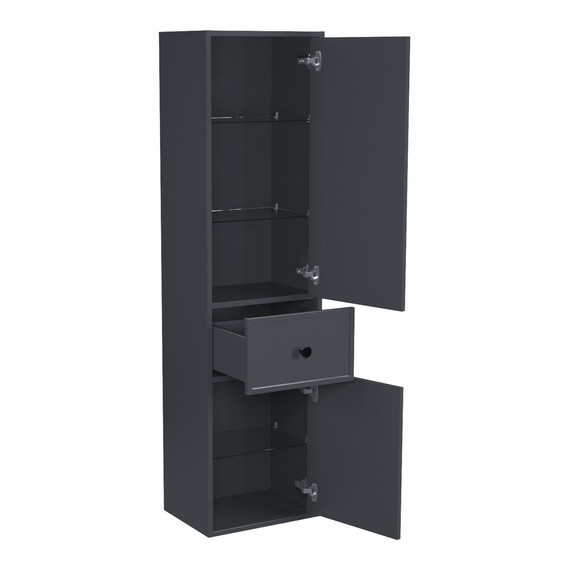 Пенал подвесной Iddis Torr 40 см TOR40D0i97, тёмно-серый - фото 3