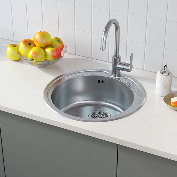 Кухонная мойка Iddis Suno SUN51S0i77S 0,8 мм, сталь - фото, картинка 3 Кухонная мойка Iddis Suno SUN51S0i77S 0,8 мм, сталь - фото 3