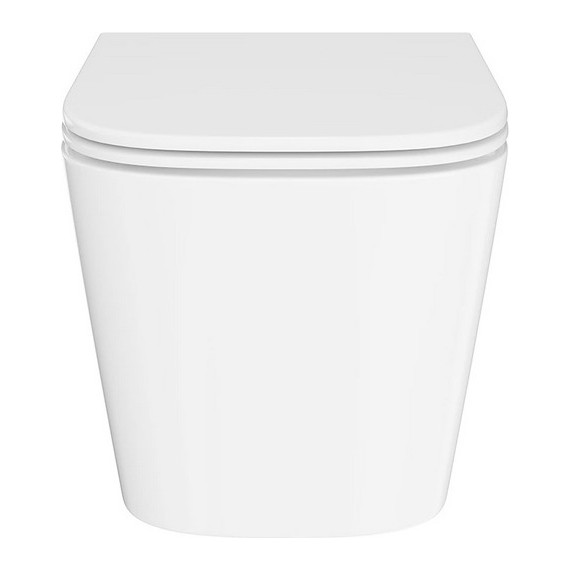 Унитаз подвесной безободковый Kerama Marazzi Cubo CU.wc.02 с крышкой микролифт - фото 4