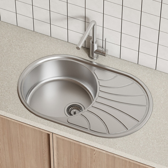 Кухонная мойка Iddis Suno SUN77SDi77S 0,8 мм, сталь - фото 4