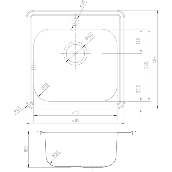 Кухонная мойка Iddis Strit STR48S0i77S 0,8 мм, сталь - фото, картинка 8 Кухонная мойка Iddis Strit STR48S0i77S 0,8 мм, сталь - фото 8