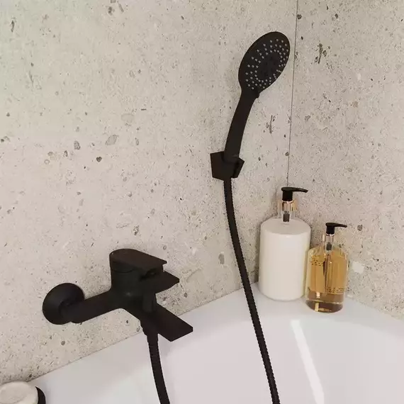 Смеситель для ванны Milardo Azure AZUBL00M02, чёрный матовый - фото 2