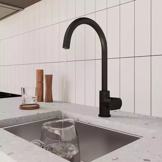 Смеситель для кухни Milardo Rora RORBLFJM05, чёрный матовый - фото 2