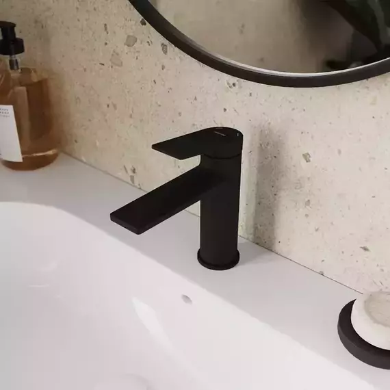 Смеситель для раковины Milardo Azure AZUBL00M01, чёрный матовый - фото 2