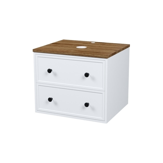 Тумба подвесная со столешницей Iddis Torr 60 см TOR60WMi95K, матовый белый - фото 2