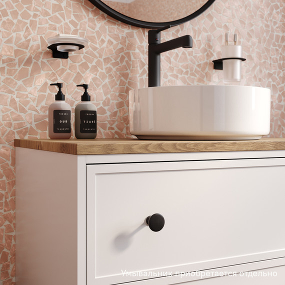 Тумба подвесная со столешницей Iddis Torr 80 см TOR80WVi95K, матовый белый - фото 6