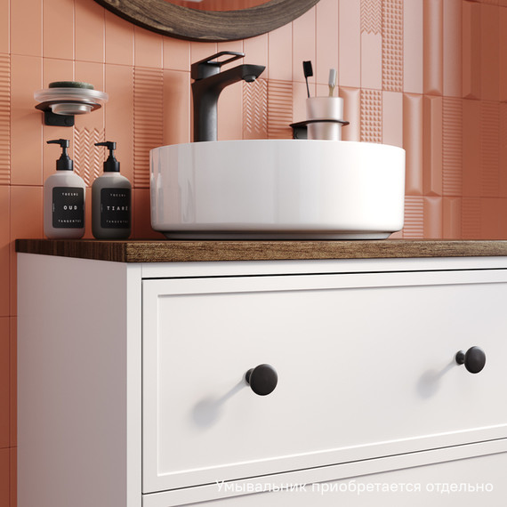 Тумба подвесная со столешницей Iddis Torr 60 см TOR60WMi95K, матовый белый - фото 6