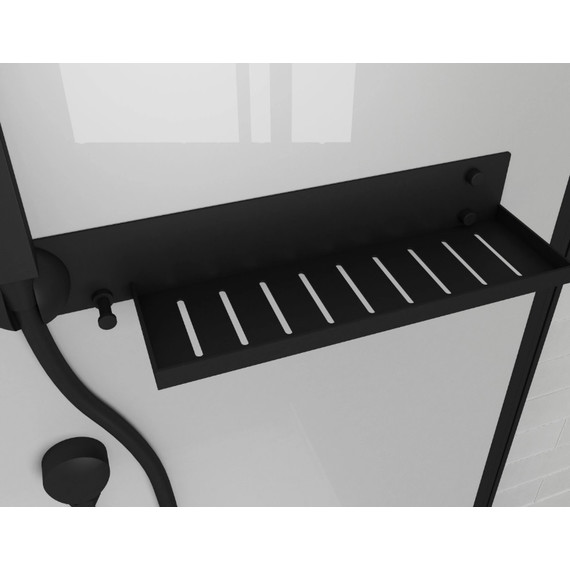 Душевая кабина CeruttiSpa 120х80 см AMI120, чёрный/прозрачное - фото 3