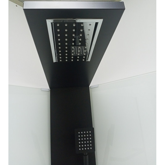 Душевая кабина CeruttiSpa 90х90 см BELLA90B, чёрный/прозрачное - фото 6