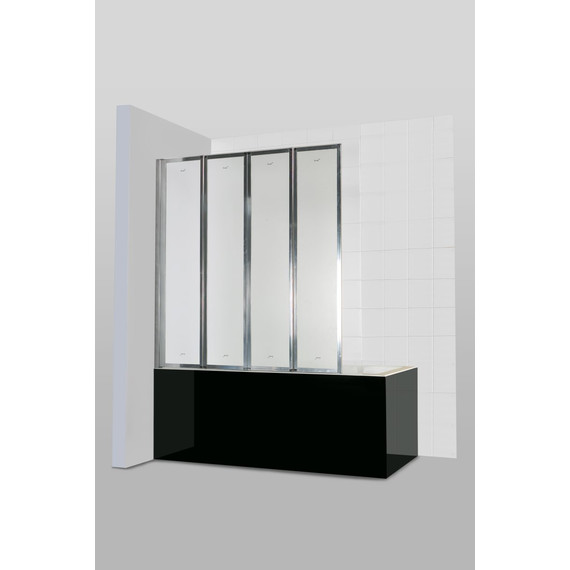 Шторка для ванны CeruttiSpa 130 см Bouna, хром/матовое - фото 3