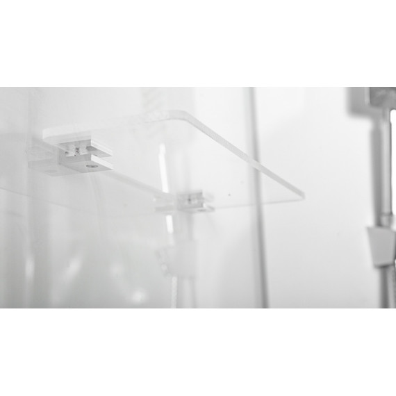 Душевая кабина CeruttiSpa 90х90 см Bella T, хром/прозрачное - фото 12