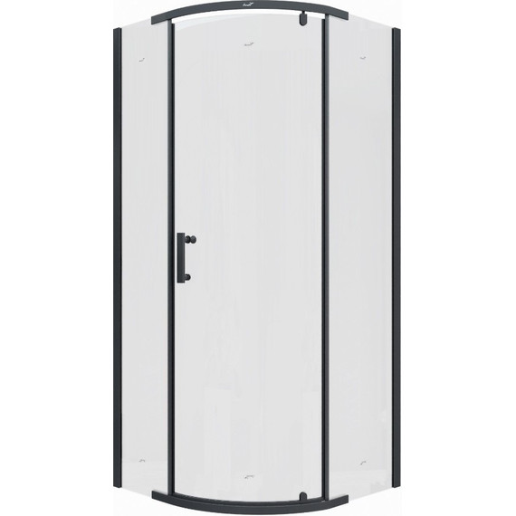 Душевое ограждение CeruttiSpa 90х90 см KORRA Z90B, чёрный/прозрачное - фото 2