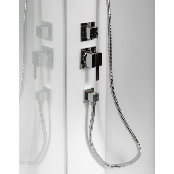 Душевая кабина CeruttiSpa 90х90 см MiMi90T, хром/прозрачное - фото 11