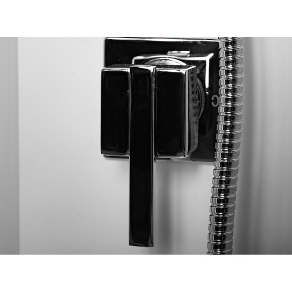 Душевая кабина CeruttiSpa 90х90 см MiMi90T, хром/прозрачное - фото 12