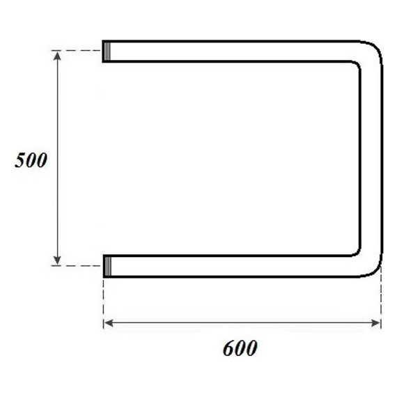 Полотенцесушитель водяной П-образный Point 500x600 мм PN35556 - фото 3