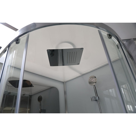 Душевая кабина CeruttiSpa 100х100 см VIVA101, хром/прозрачное (безсиликоновая сборка) - фото, картинка 2 Душевая кабина CeruttiSpa 100х100 см VIVA101, хром/прозрачное (безсиликоновая сборка) - фото 2