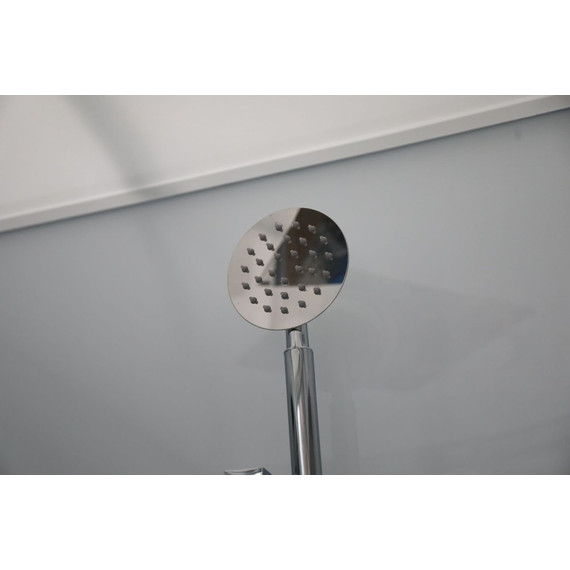 Душевая кабина CeruttiSpa 100х100 см VIVA101, хром/прозрачное (безсиликоновая сборка) - фото, картинка 4 Душевая кабина CeruttiSpa 100х100 см VIVA101, хром/прозрачное (безсиликоновая сборка) - фото 4