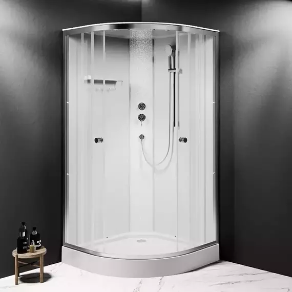 Душевая кабина Am.Pm X-Joy 100x100 см W94C-401-100MT, серебристый/прозрачное - фото 2