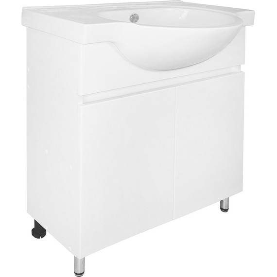 Тумба напольная с раковиной Loranto Ирис 70 см CS00093566 (раковина Тео 70) - фото, картинка 2 Тумба напольная с раковиной Loranto Ирис 70 см CS00093566 (раковина Тео 70) - фото 2