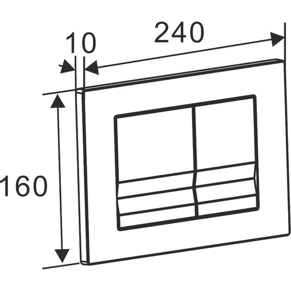 Кнопка смыва Azario AZ-001.01, белый глянцевый - фото, картинка 2 Кнопка смыва Azario AZ-001.01, белый глянцевый - фото 2