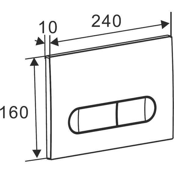Кнопка смыва Azario AZ-004.01, белый глянцевый - фото, картинка 2 Кнопка смыва Azario AZ-004.01, белый глянцевый - фото 2