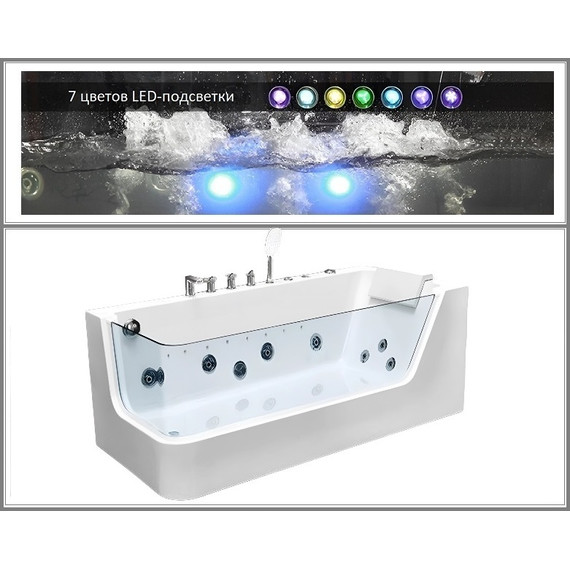Ванна гидромассажная CeruttiSpa C-494-17R 170х80 см - фото 8