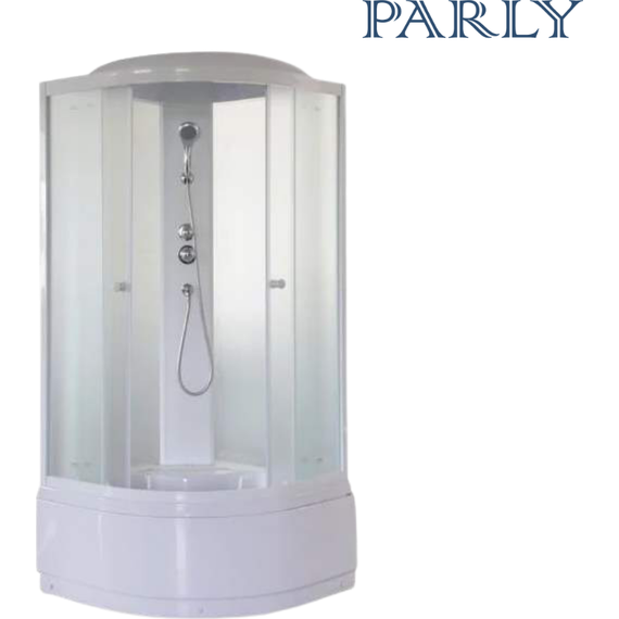 Душевая кабина Parly 100х100 см EF1021, белый/матовое - фото 4