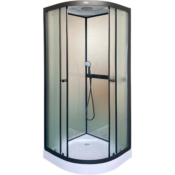 Душевая кабина Parly 80х80 см F811B, чёрный/матовое - фото 2