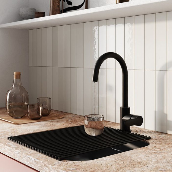 Ролл-мат для кухонной мойки Iddis Kitchen Line ROL35BLi59, чёрный - фото 3