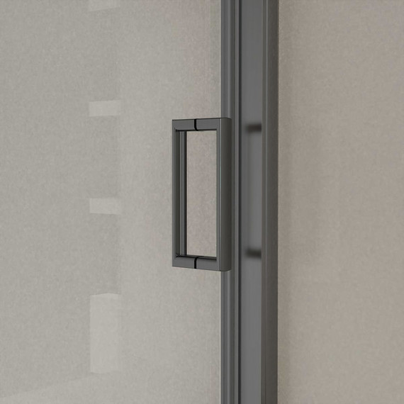 Душевая дверь Vincea City 120 см VDS-5CT120CLGM, вороненая сталь/прозрачное - фото 4