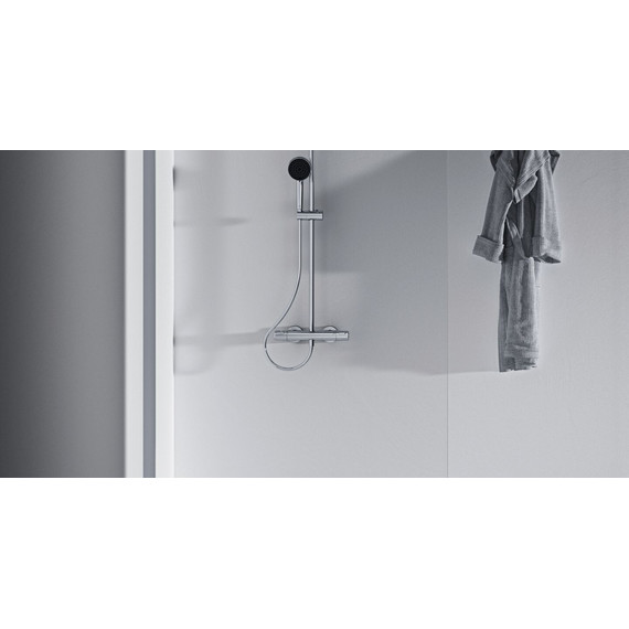 Душевая стойка с термостатом Ideal Standard Ceratherm T25 A7210AA - фото, картинка 5 Душевая стойка с термостатом Ideal Standard Ceratherm T25 A7210AA - фото 5