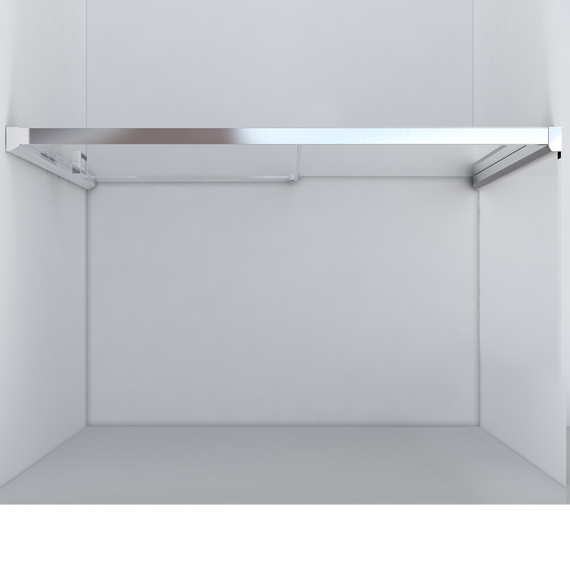 Душевая дверь Vincea Lugano 130 см VDS-1L130CLGM-1 (стекло 8 мм) вороненая сталь/прозрачное - фото 4