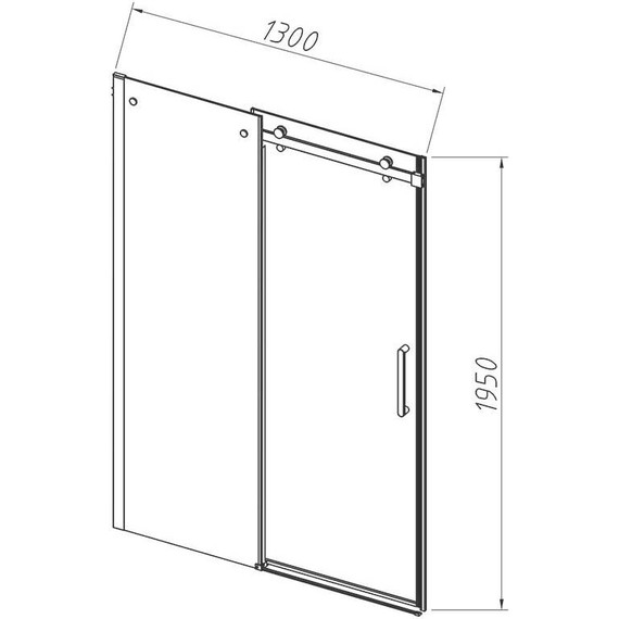 Душевая дверь Vincea Como-N 130 см VDS-4CN130CLB (стекло 8 мм) чёрный/прозрачное - фото 5