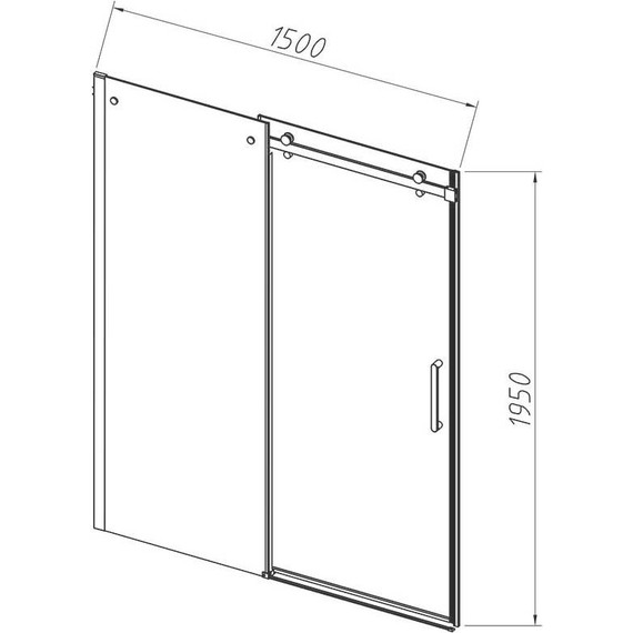 Душевая дверь Vincea Como-N 150 см VDS-4CN150CL (стекло 8 мм) хром/прозрачное - фото 5