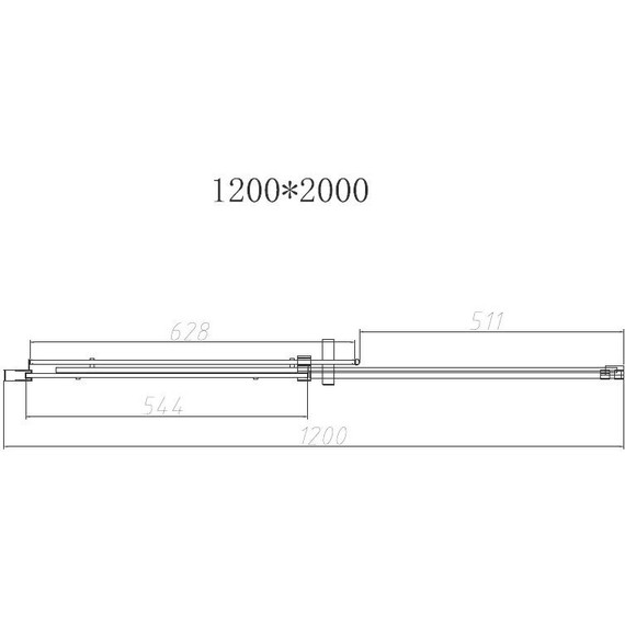 Душевая дверь Vincea Dice 120 см VDS-4D120CLGM (стекло 8 мм) вороненая сталь/прозрачное - фото 4