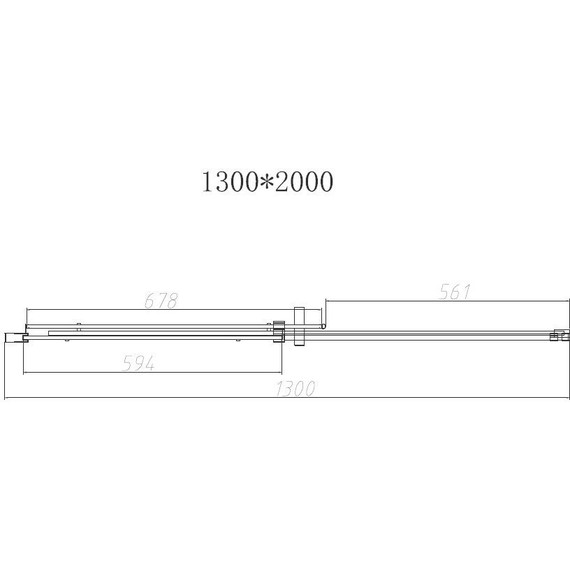 Душевая дверь Vincea Dice 130 см VDS-4D130CLGM (стекло 8 мм) вороненая сталь/прозрачное - фото 4