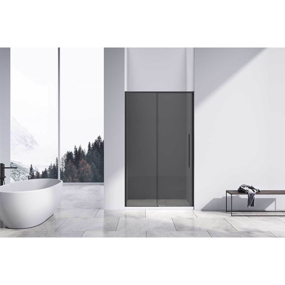 Душевая дверь Vincea Slim-N 110 см VDS-4SN110CGB, чёрный/тонированное - фото 2