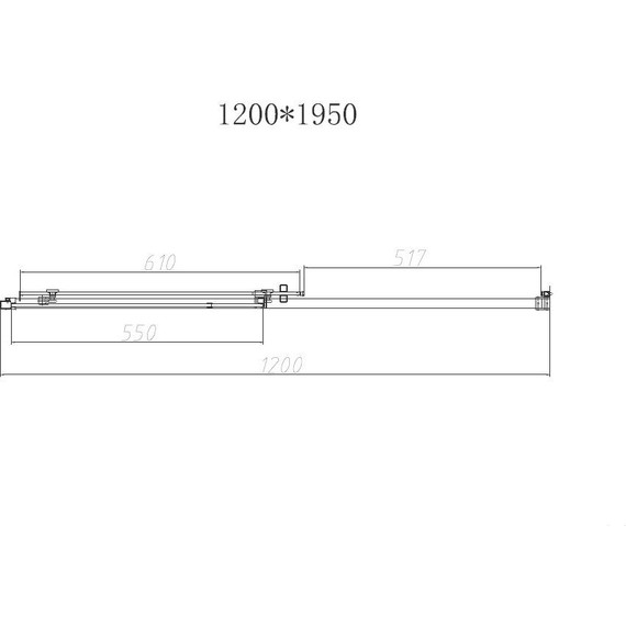 Душевая дверь Vincea Slim-N 120 см VDS-4SN120CGB, чёрный/тонированное - фото 4