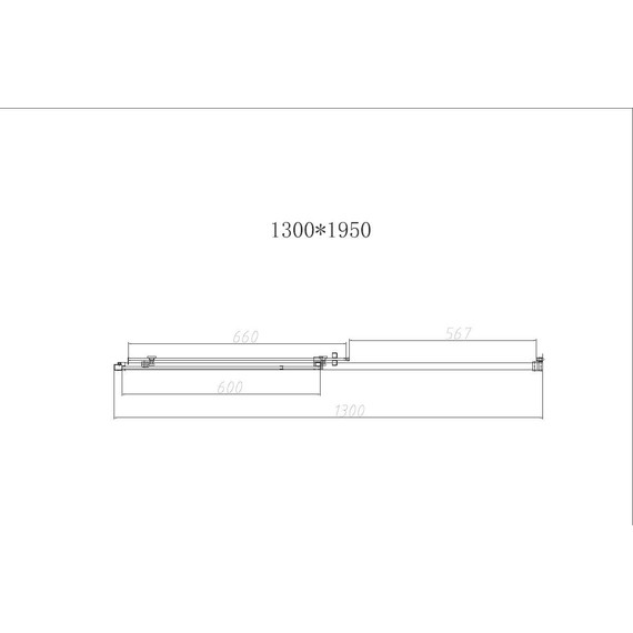 Душевая дверь Vincea Slim-N 130 см VDS-4SN130CLG, брашированное золото/прозрачное - фото 5