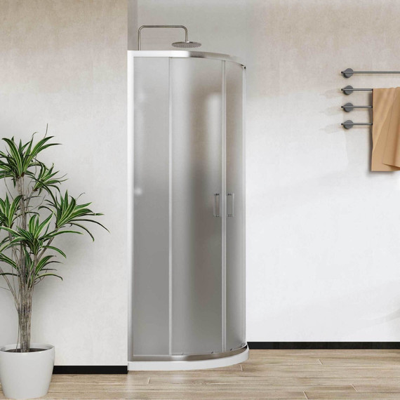 Душевое ограждение Vincea City 80x80 см VSQ-5CT800MT, хром/матовое - фото 4