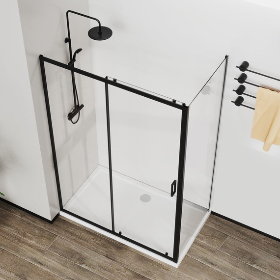 Душевое ограждение Vincea City 110x90 см VSR-5CT9011CLB, хром/прозрачное - фото 5