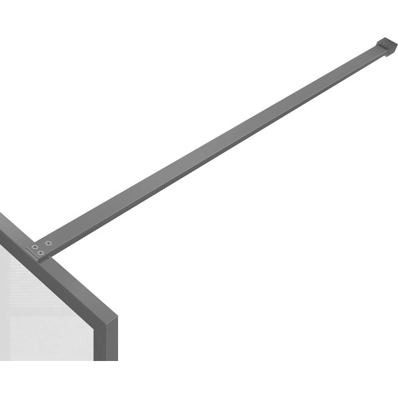 Душевая перегородка Vincea Walk in HC Art 100 см VSW-1HC100CFGM (стекло 8 мм) с кронштейном в комплекте, вороненая сталь/прозрачное/матовое - фото 5