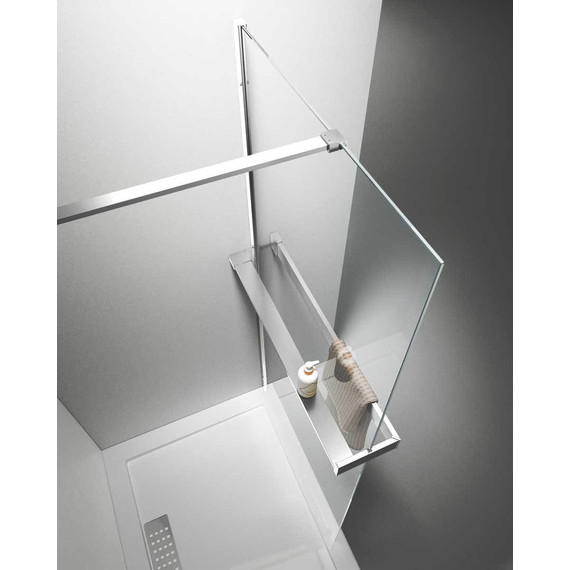 Душевая перегородка Vincea Walk in HR 80 см VSW-4HR800CL (стекло 8 мм) с кронштейном в комплекте, хром/прозрачное - фото 2