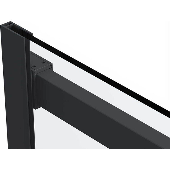 Душевое ограждение Vincea Como Soft 110x80 см VSR-1CS8011CLB (стекло 8 мм) чёрный/прозрачное - фото 10