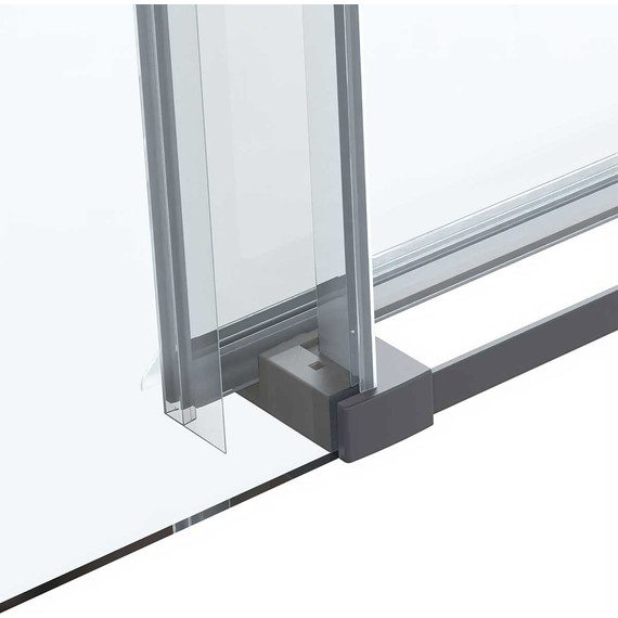 Душевое ограждение Vincea Como Soft 130x100 см VSR-1CS1013CLGM (стекло 8 мм) вороненая сталь/прозрачное - фото 4